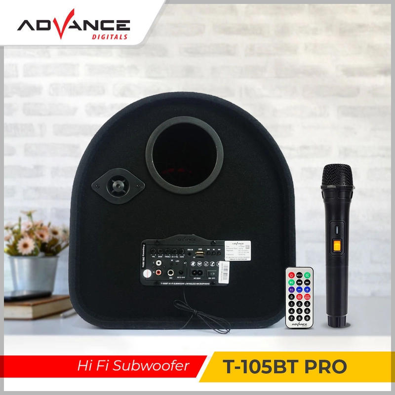 Product image Advance Digitals Indonesia - Speaker Tabung T-105 BT PRO / T105BT PRO Speaker Bluetooth Free 1 Microphone Subwoofer 12inch - Default