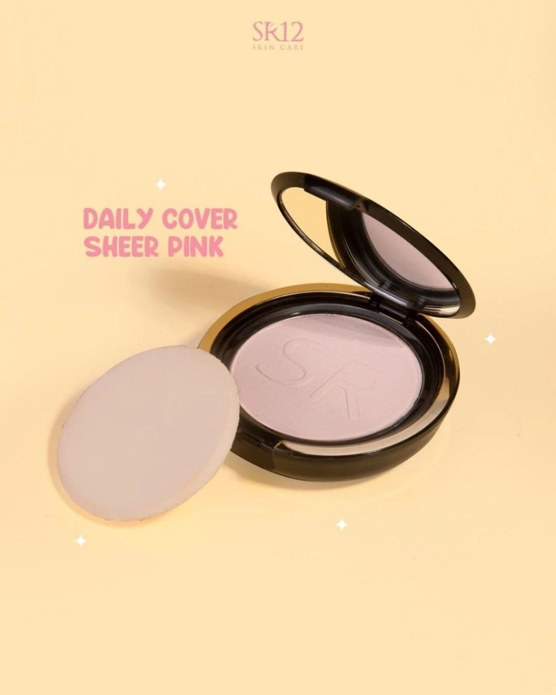 Product image Bedak Daily Cover SR12 Bedak Ringan Plus Foundation dan SPF Cocok untuk Kulit Berjerawat Bedak Padat Natural 10 gr