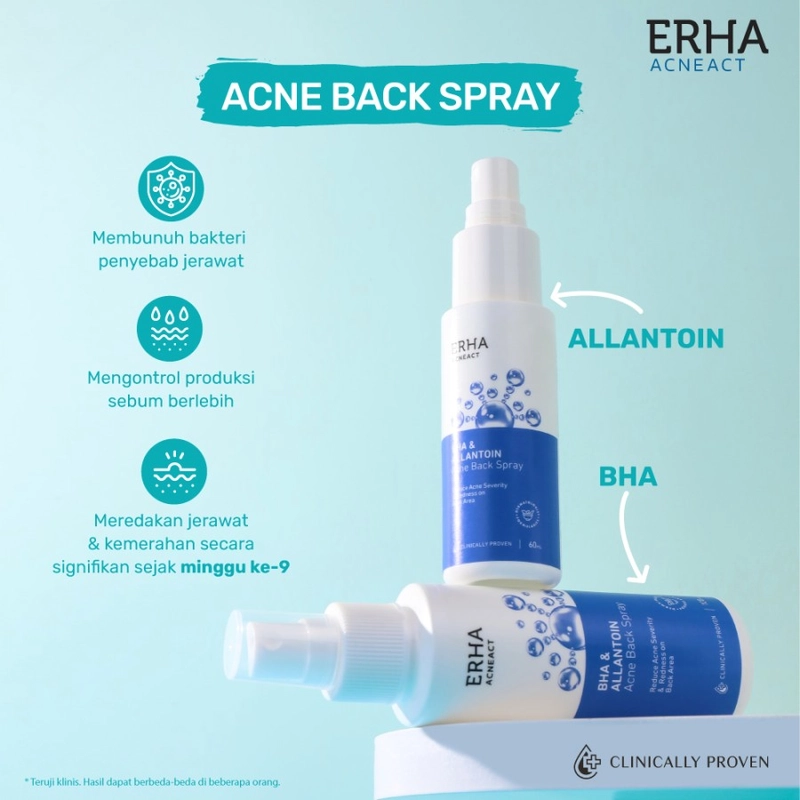 Product image ERHA - BUY 1 GET 1 AcneAct Acne Back Spray 100 ml 100ml Putih