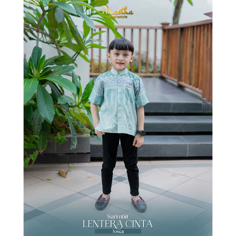Product image Maetha - Sarimbit Keluarga Family Set Couple Tosca Lentera Cinta Series X8S Koko Anak L.Pendek