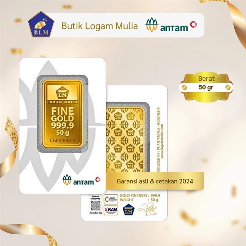 Product image Emas ANTAM Logam Mulia - 50 gr 2023