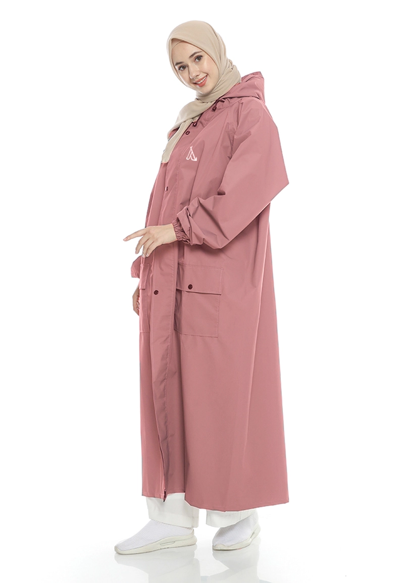 Product image Atva Bags - Atva Bags - Jas Hujan Hijab Varsha Series Dusty Pink All Size Dusty Pink