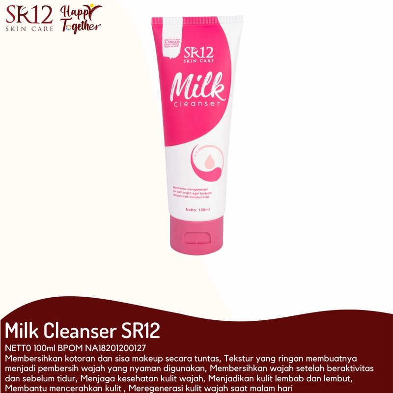 Product image SR12 Milk Cleanser Membersihkan Makeup Dan Kotoran Di Wajah 100 ml Milk Cleanser