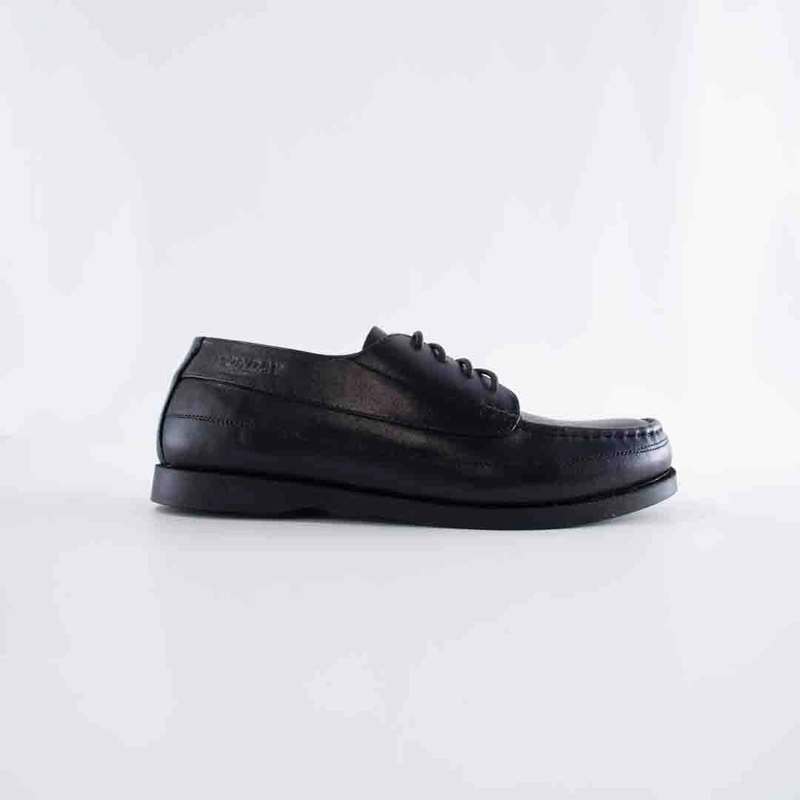 Product image MNDY Footwear - Marco Black GL - Sepatu Loafers Pantofel Formal Kulit Hitam Pria 39 Kulit Asli