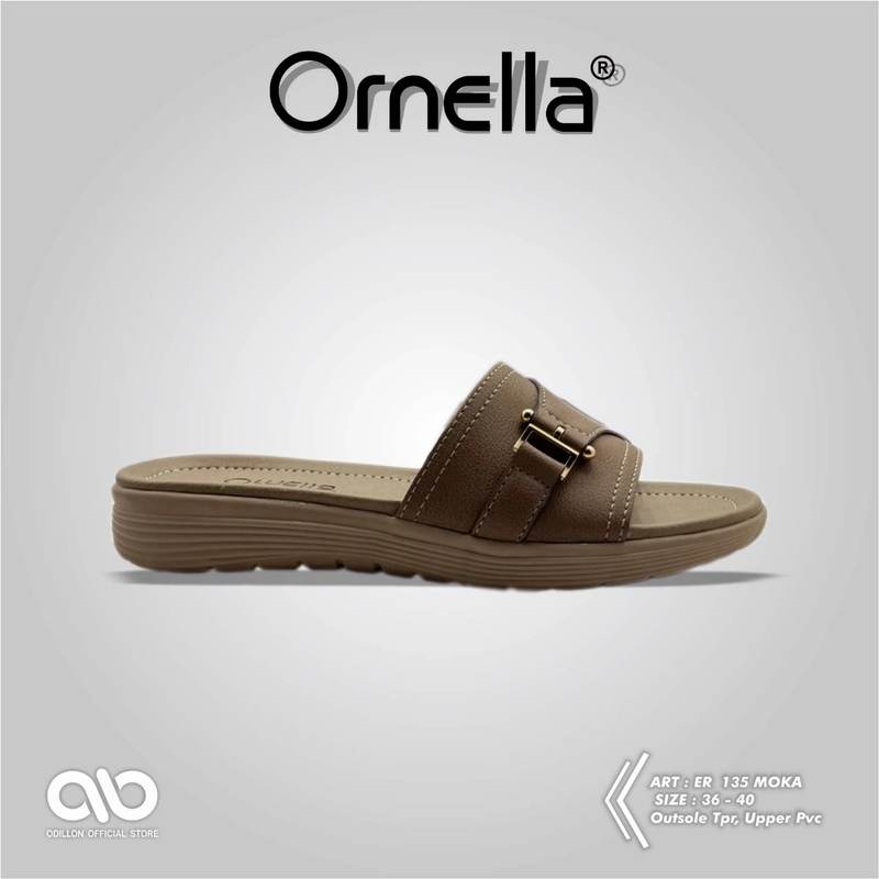 Product image Odillon - Ornella - ER 135 / Sandal Slip On Wanita Casual 39 MOCCA