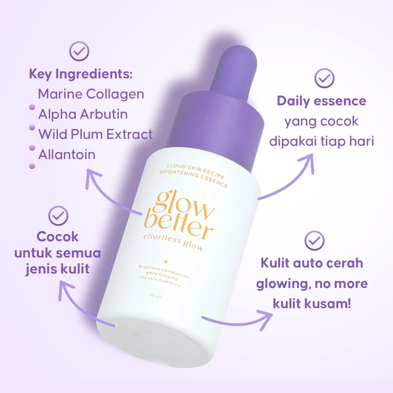 Product image Glow Better - Effortless Glow Cloud Skin Recipe Brightening Essence 20 ml Serum