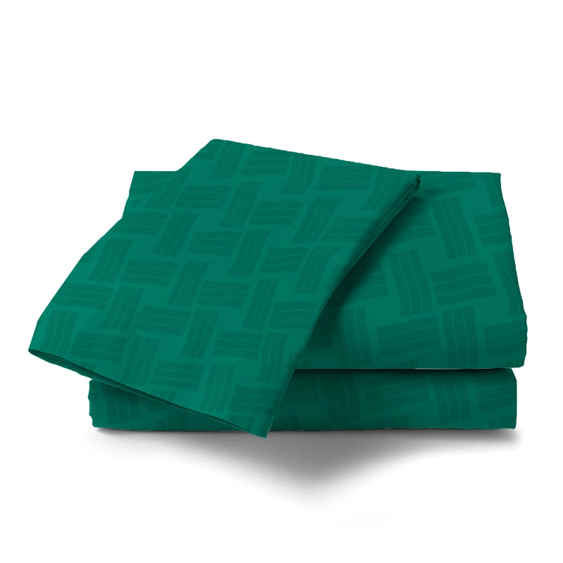 Product image LADY ROSE OFFICIAL - ALOHA Sprei Queen Emboss Dark Green 160x200 Bantal 2