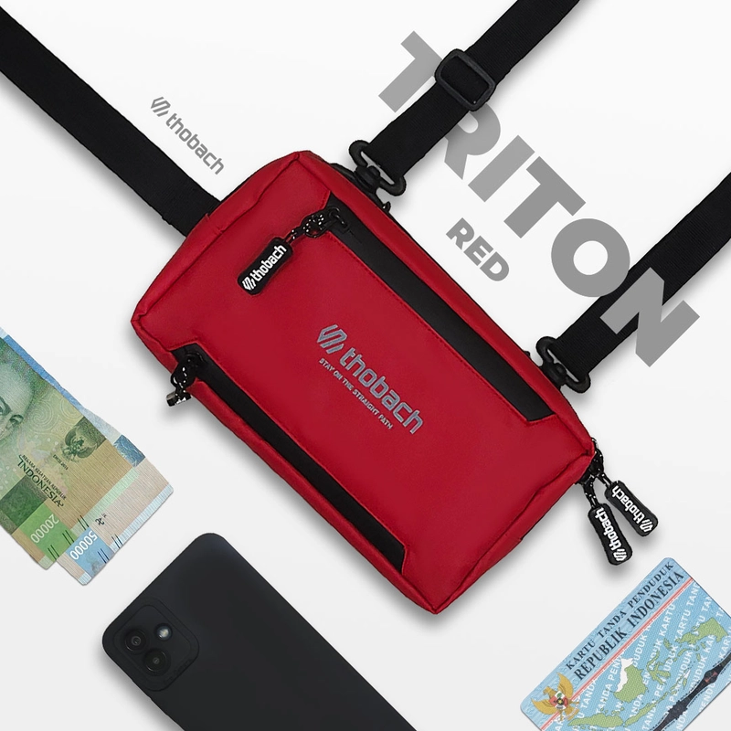 Product image Thobach official - THOBACH Sling Bag / Clutch Bag TRITON All Size Red
