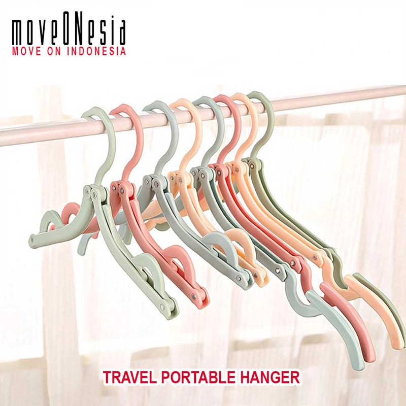 Product image Moveonesia - Travel Portable Hanger Gantungan Baju Lipat GANTUNGAN LIPAT RANDOM
