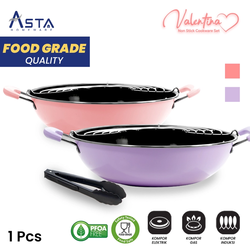 Product image Asta Hampers Set Hadiah Pernikahan Panci Set Asta + Free Kartu Ucapan + Bungkus Kado Varian Valentina Ungu