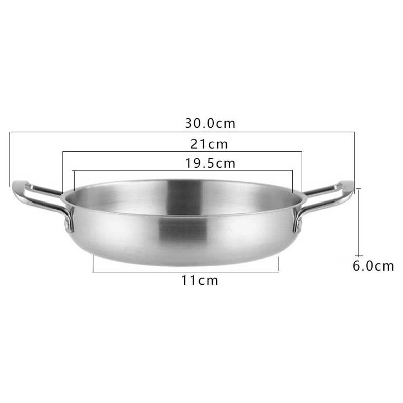 Product image RUMAH RAYA - (PO) Panci Masak Korean Stainless Steel - KC0408 - Silver 21 cm Silver