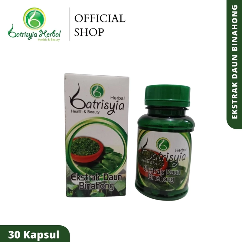 Product image Batrisyia - Ekstrak Daun Binahong 30 Kapsul Hijau