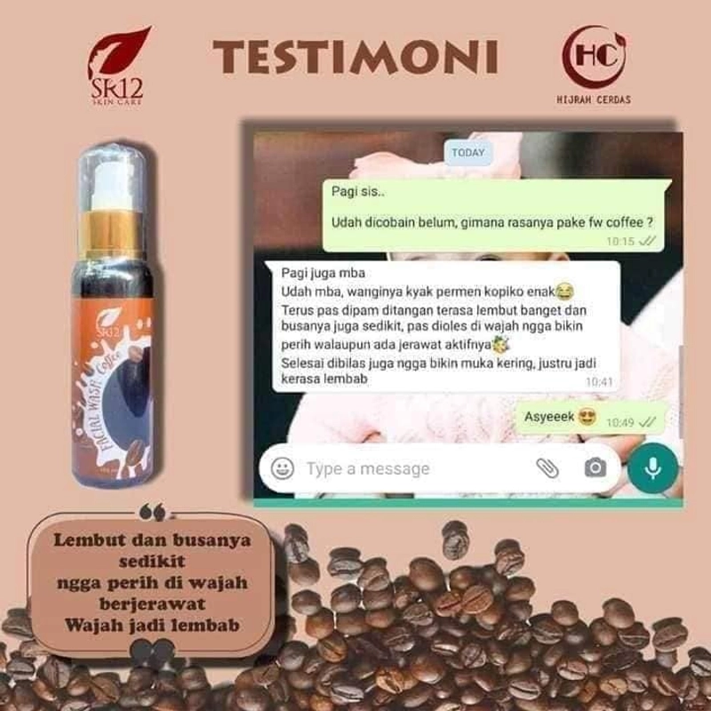 Product image SR12 Facial Wash Coffee Memudarkan Flek Hitam Dan Bekas Jerawat 100 ml Facial Wash Coffee