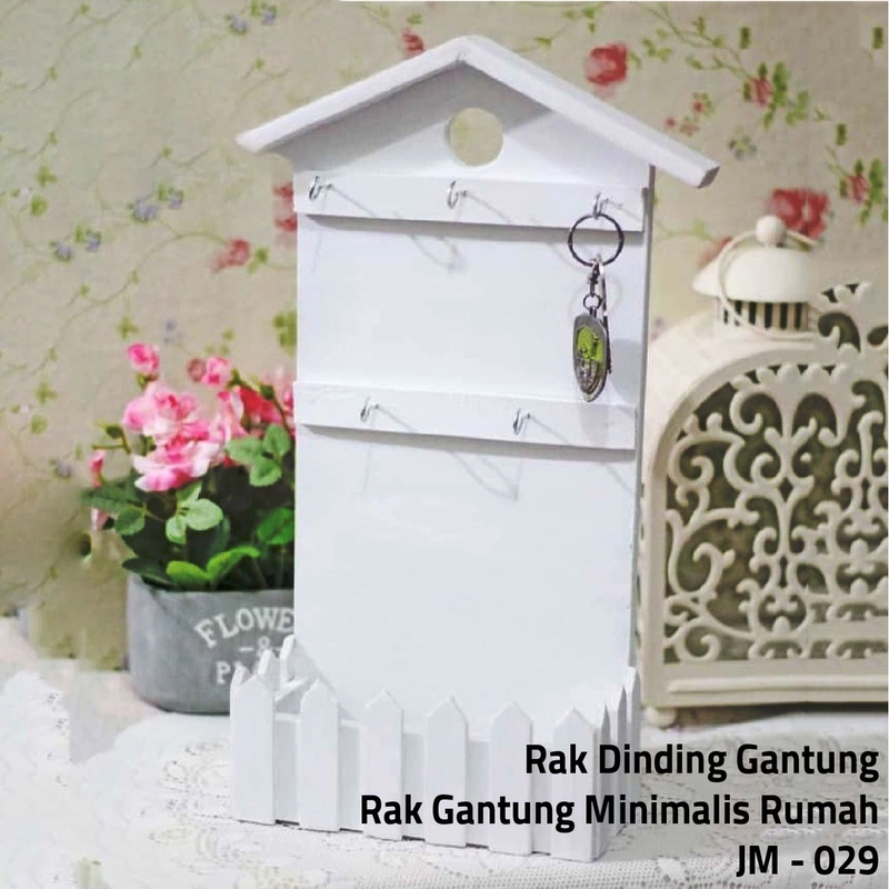 Product image Wars - JM - 029 Rak Dinding Gantung Minimalis 30 x 7 x 5 cm Putih