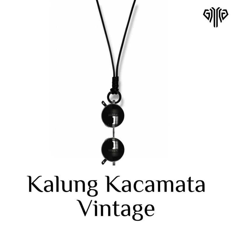 Product image GAWUNG - GAWUNG - Kalung Strap Kacamata Model Vintage Traveling Anti Lost Aesthetic KCKAVIN strap Hitam