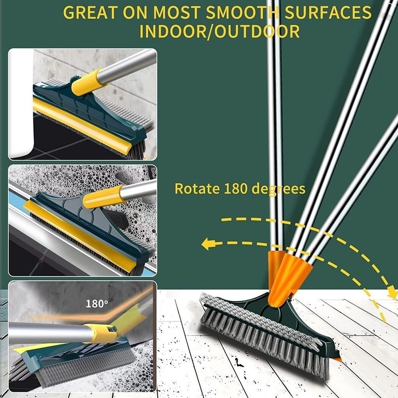 Product image KAMJE Sikat Lantai Pembersih Kamar Mandi Wiper WC Toilet Gagang Panjang 2in1 Serbaguna KMJ020 KMJ020 RANDOM