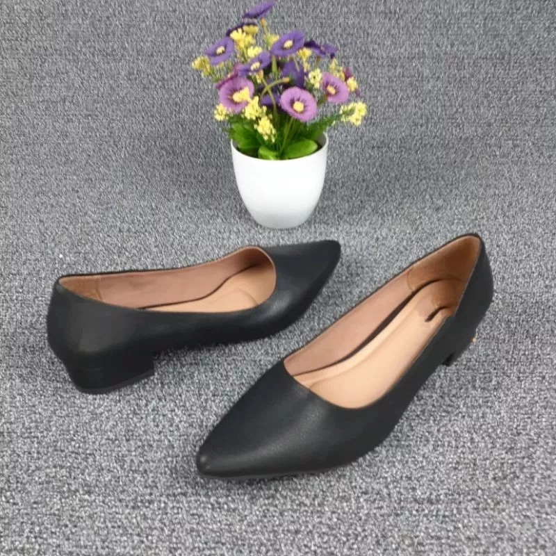 Product image apaastore - apastore sepatu kerja wanita pantopel3cm dm01 36 hitam