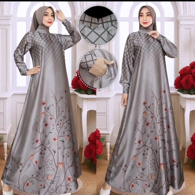 Product image Celin Fashion [TA] - Gamis caliana motif M L XL XXL M Warna no 1
