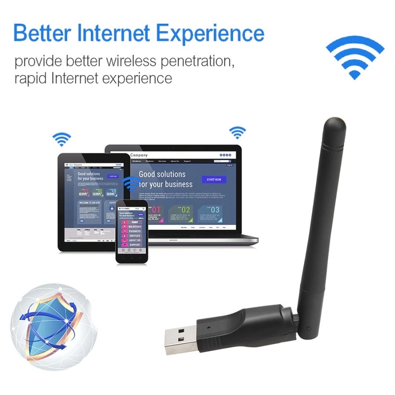 Product image TWINS STATIONERY - Usb Wifi Set Top Box MT7601 Dongle STB Adapter Antena Wifi PC Laptop MT7601 Wifi Dongle