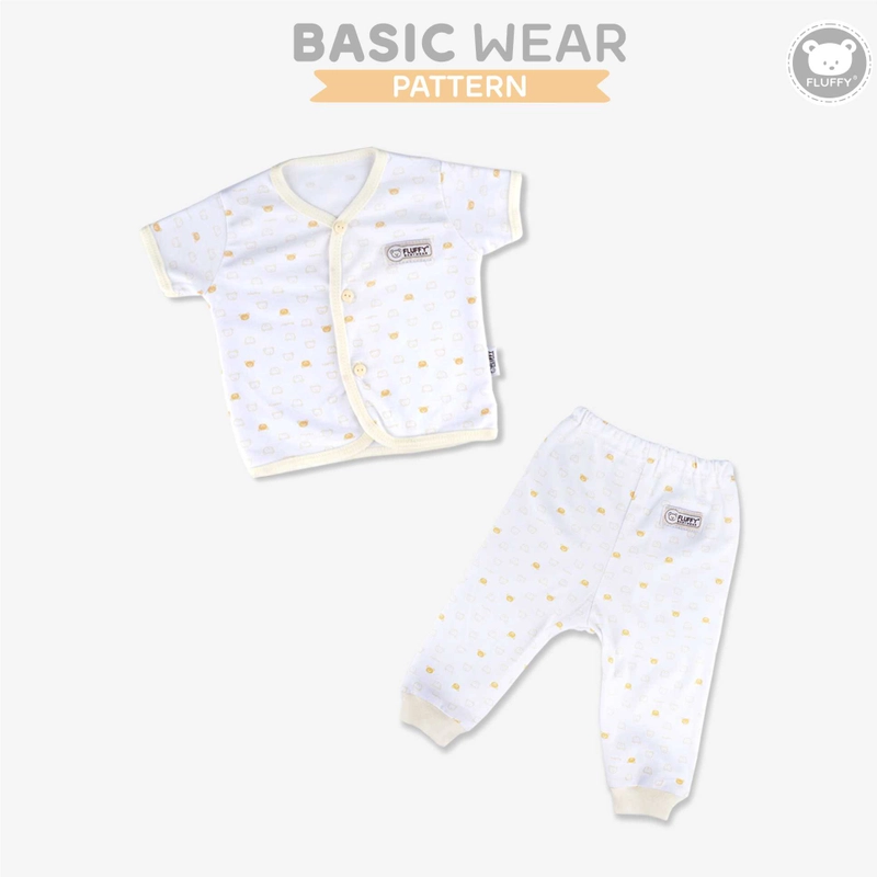 Product image FLUFFY - FLUFFY Setelan baju pendek panjang KUNING (isi 3 psg) SBDJSB KNG S/M/L M (6-9BLN) 6-9KG SBDJSB-KNG-M