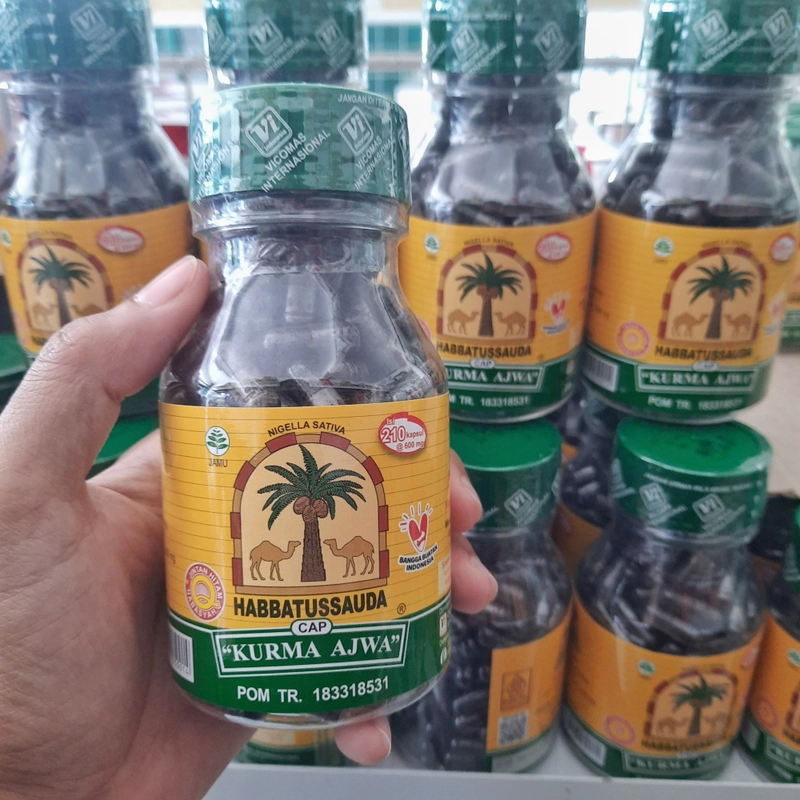 Product image Habbatussauda Cap Kurma Ajwa - Habbatussauda Serbuk 100kps hitam