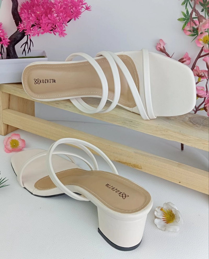 Product image Koekita - Sandal Selop Hels Wanita 5 cm Keyla-01 Cream 40 Cream