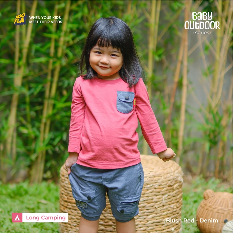 Product image Hoofla - Pakaian Anak perempuan Baby Outdoor Series Panjang S Blush Red