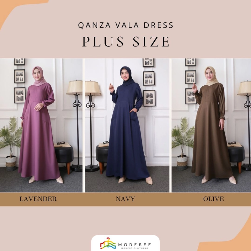 Product image Qanza Vala Dress Plus Size 2X Navy