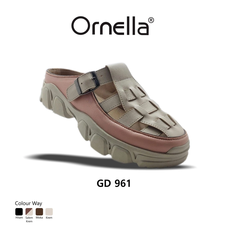 Product image Odillon - Ornella - GD 961 / Sandal Bustong Wanita Casual 40 PINK/CREAM