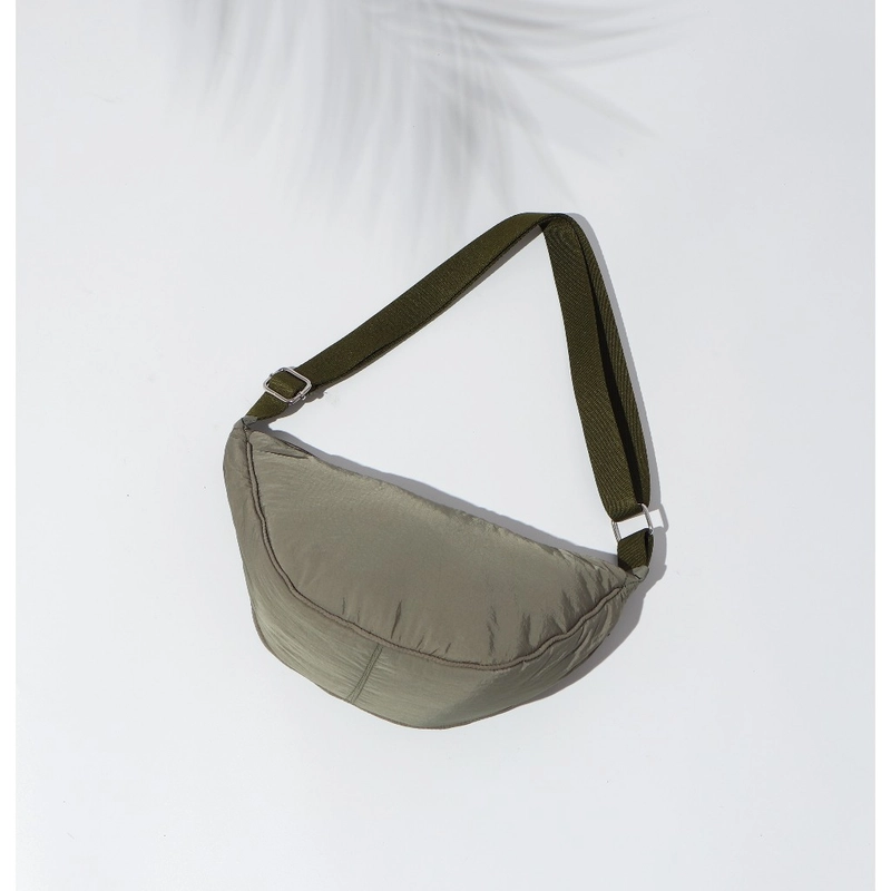Product image CBL - SHIRIN Waistbag - Tas Pinggang Dan Selempang Half Monn Waistbag Dan Slingbag Unisex Simple Casual Ba Small Hijau Olive