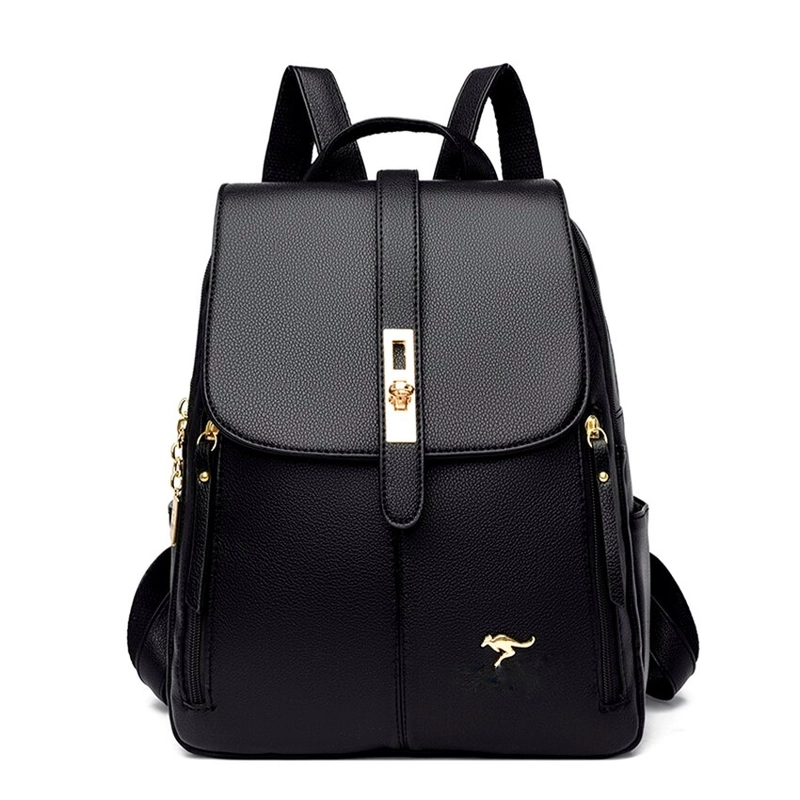 Product image CBL - Tas Ransel Wanita Gummi CBLC19GUMMI Tas Punggung Wanita Tas Backpack Wanita Semikulit AllSize itam
