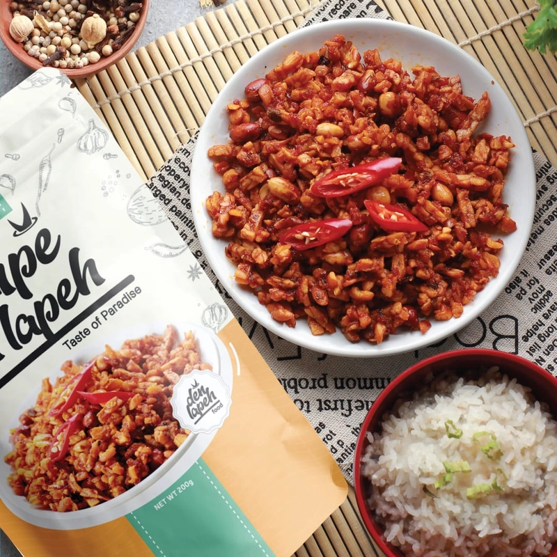 Product image Rendang Den Lapeh - Tempe Orek Balado Plus Kacang Kemasan Vakum 200 Tempe Orek