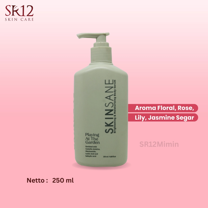 Product image SR12 Jawa Barat - SR12 Body Serum Skinsane Melembabkan Mencerahkan Menghaluskan Kulit Wangi Tahan Lama 250ml playing at the garde