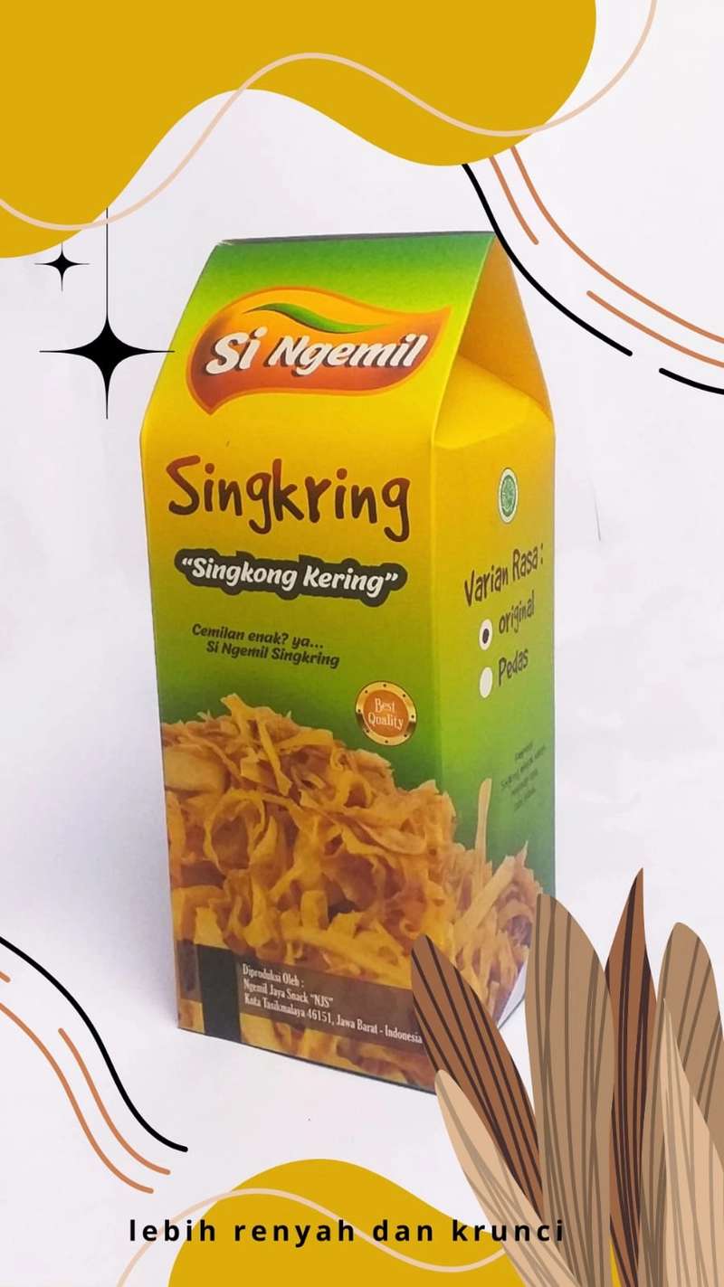 Product image singemil - Makanan Ringan Keripik Singkring Original 110gr