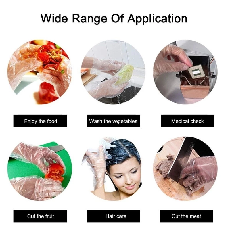 Product image KAMJE Sarung Tangan Plastik Isi 100pcs Disposable Gloves Tebal Transparan KMJ008 KMJ008 KMJ008