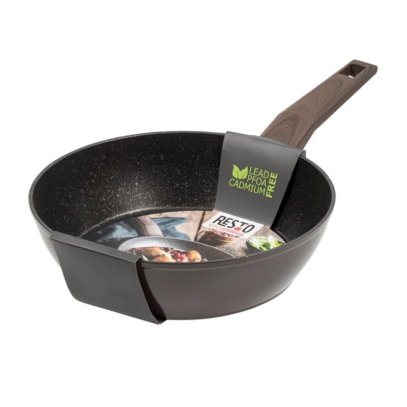 Product image KJU - RESTO ALUMINIUM FRYPAN - CARINA - 24CM 24cm Coklat