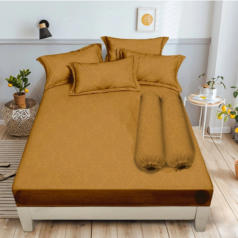 Product image LADY ROSE OFFICIAL - ALOHA Sprei King Emboss Golden 180x200 Bantal 2
