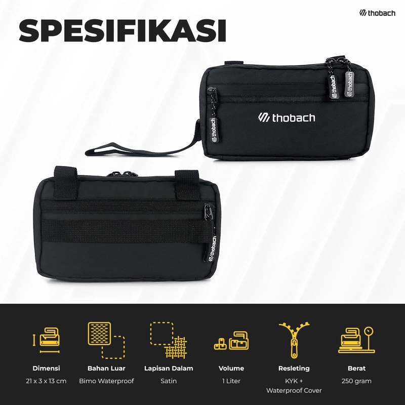 Product image Thobach official - THOBACH Sling Pouch / Sling Phone Anti Air Waterproof EXCO 250 gr Black