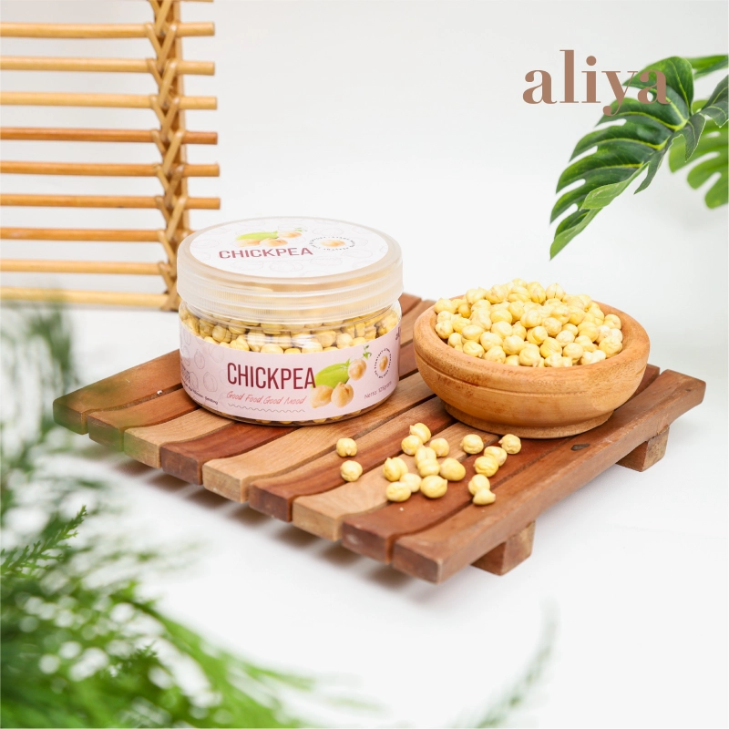 Product image Aliya - CHICKPEA Snack Makanan Ringan Kacang Arab Panggang Renyah 125gr