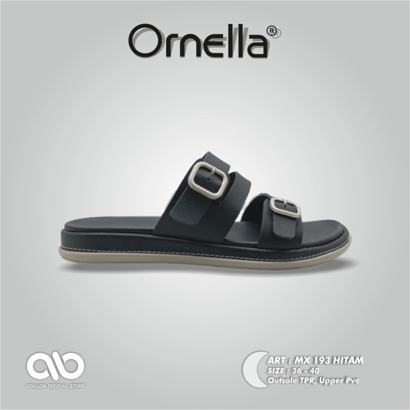 Product image Odillon - Ornella - MX 193 / Sandal Slip On Wanita Casual 36 BLACK