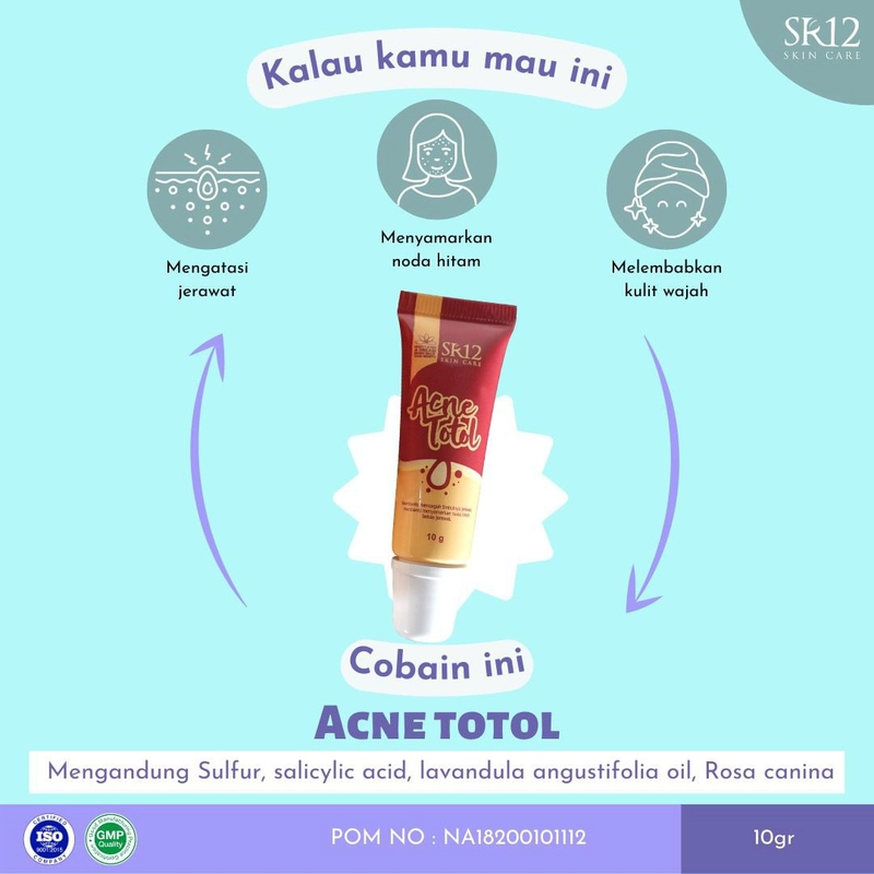 Product image Acne Totol Mengeringkan Jerawat Melembabkan Kulit Menyamarkan Bekas Jerawat 10 gr Acne Totol