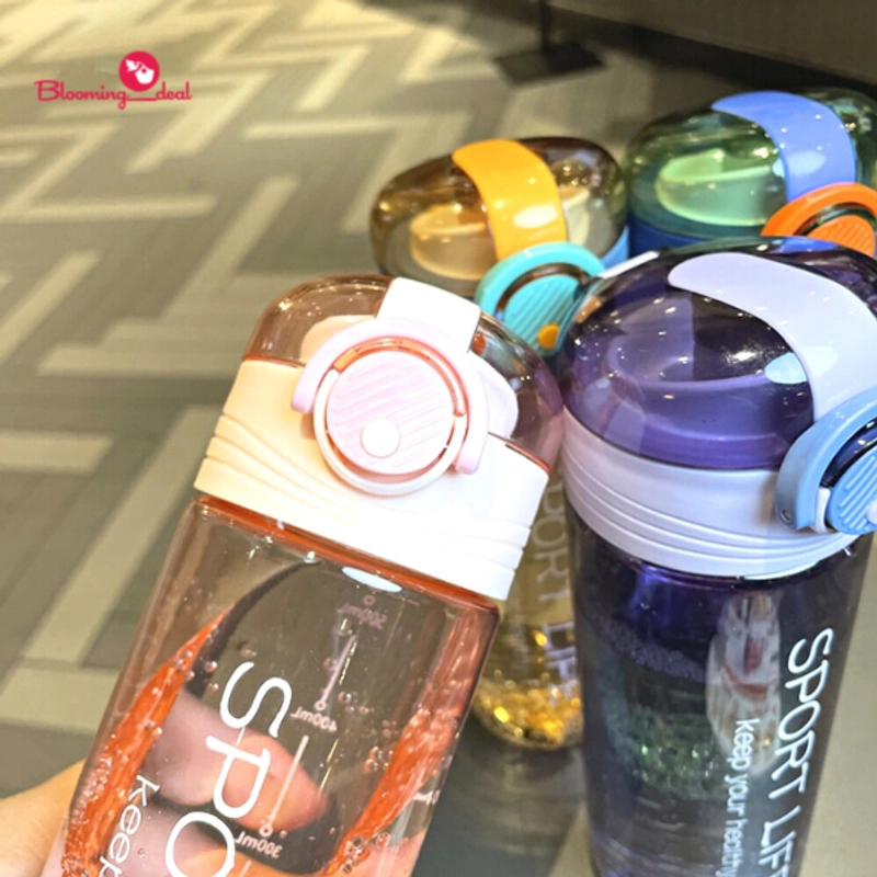 Product image Blooming_Deal - Botol Minum Sport Life 520ml / Botol Minum Plastik Anak Dewasa 520 ml HX925 RANDOM