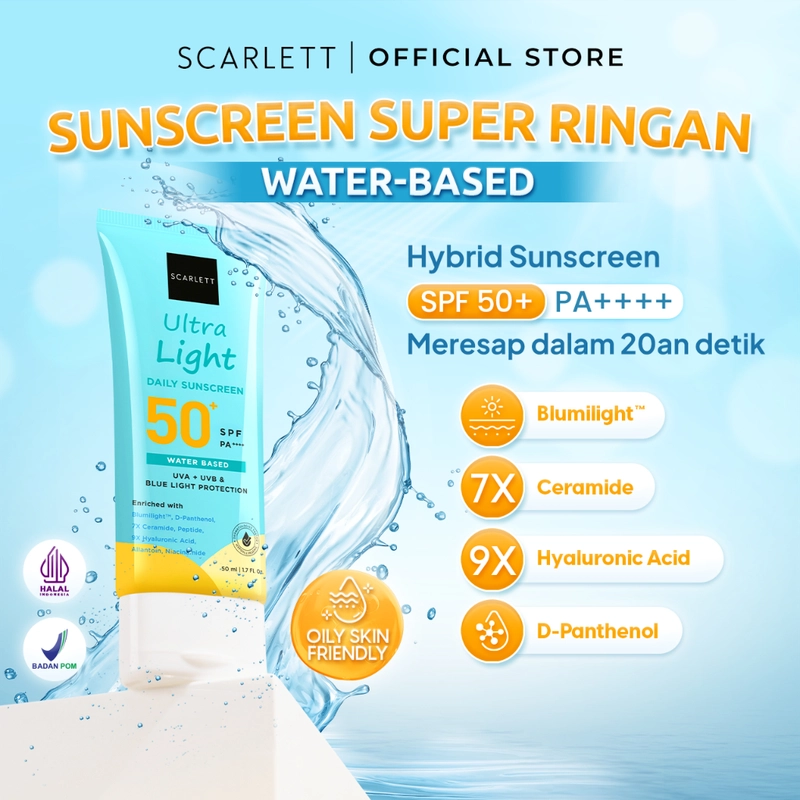 Product image Scarlett Whitening - Ultra Light Daily Sunscreen SPF 50+ PA++++ 50ml Daily Sunscreen