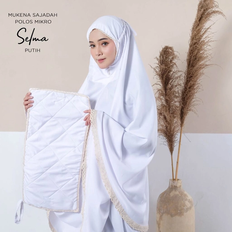 Product image Paket Hampers Hemat Mukena Dewasa Katun Mikro All Size Putih