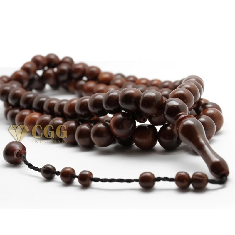 Product image CENTRAL GROSIR GEMSTONE - Tasbih Kayu Kaukah kaoka kokka Asli Instanbul Turki Big Size 10mm Coklat