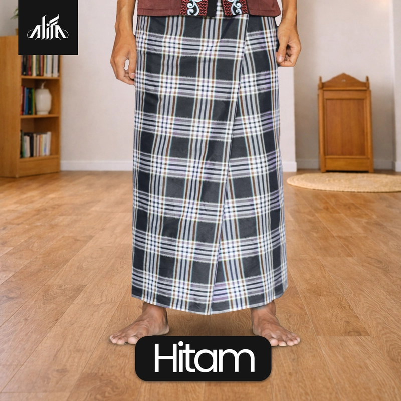 Product image Alifa Sajadah Shop - Alifa Sajadah Shop - Alifa Sajadah Shop - Alifa Sarung Eksklusif MADINA All Size Hitam