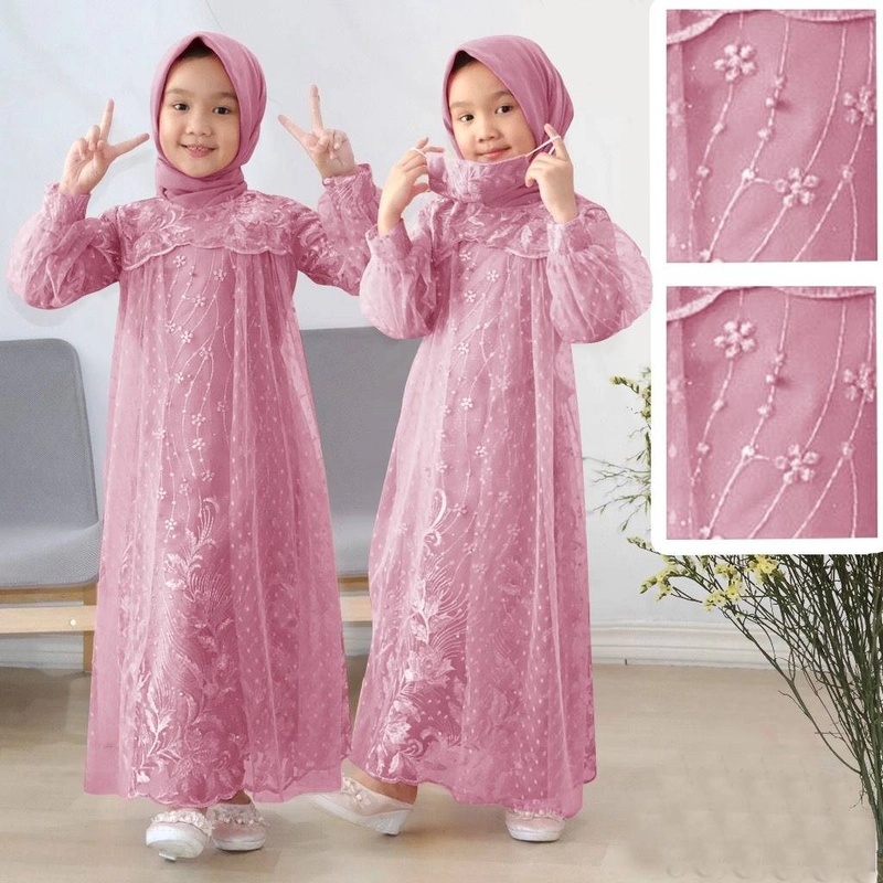 Product image astro - maxi dress anak LIACL realpict S DUSTY