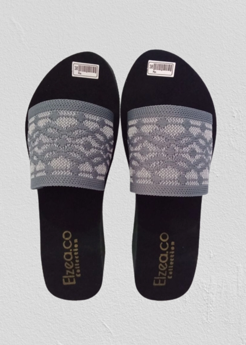 Product image Elzeaco - Sandal Spon Webbing Wedges 5cm K23 (PROMO) 40 Webbing Motif