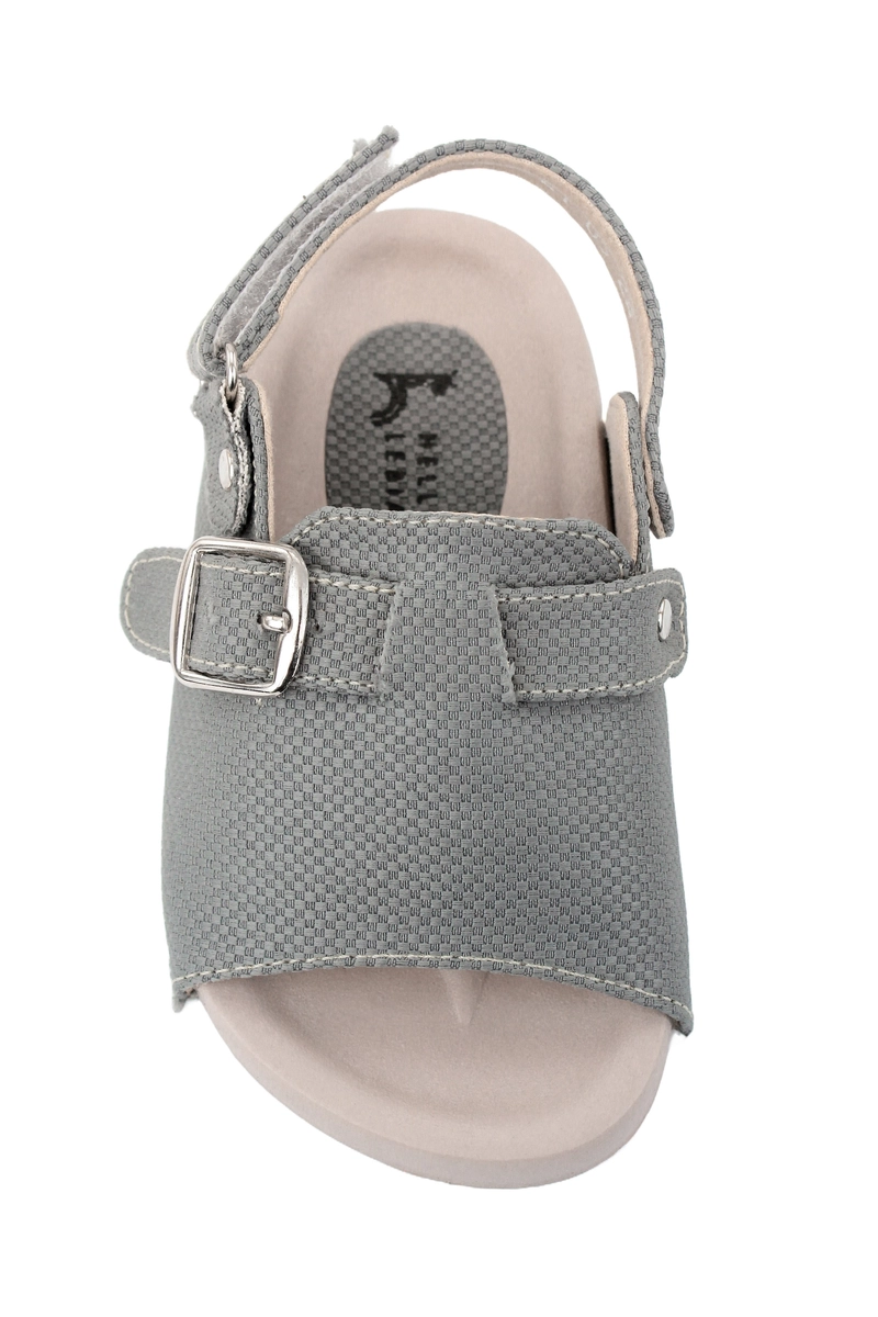 Product image Hello Lebianca - [NEW ARRIVAL] Le Bianca CC 21-05 Sepatu Sandal Anak Bayi dengan Bahan Kulit Sintetis Abu dan Moka 21 Abu