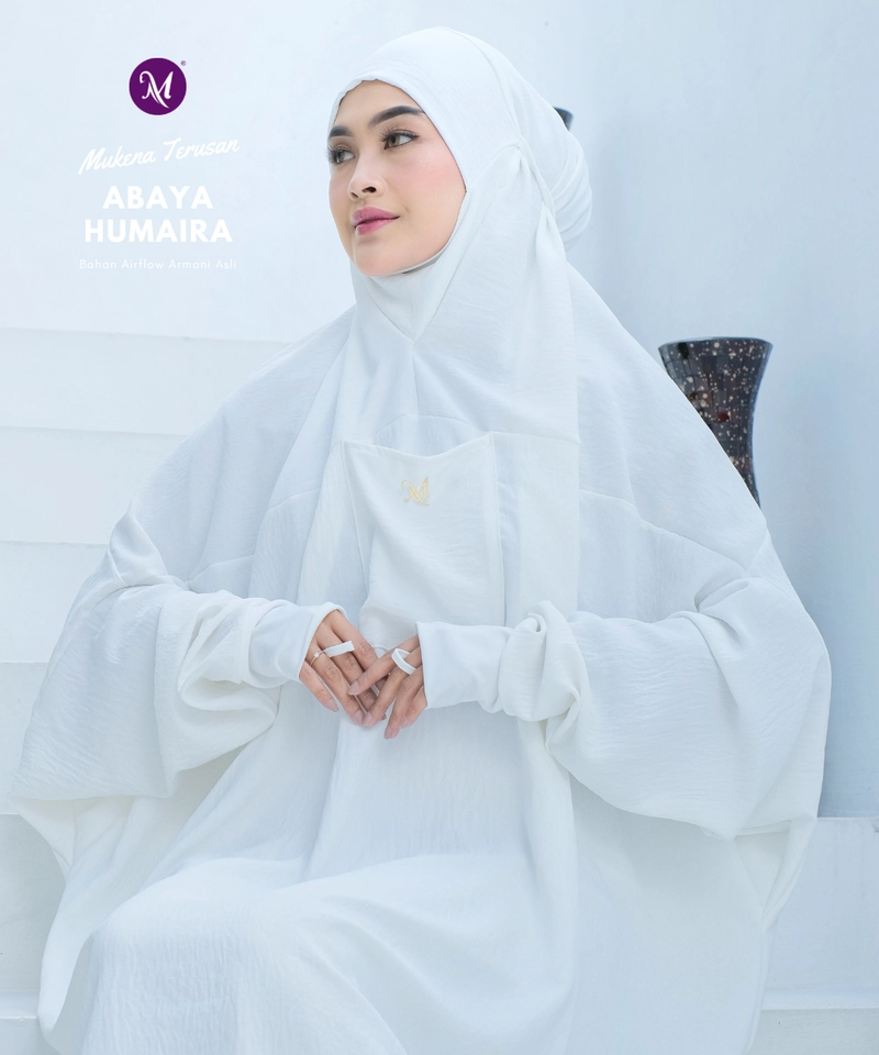 Product image Milyarda Hijab - Mukena Abaya Humaira Milyarda Hijab All Size Broken White